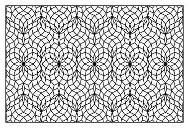 Lazer kesim geometrik desen dekoratif panel. Vektör süs tasarımı.