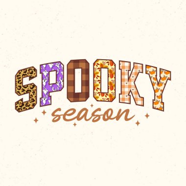 Ürkütücü sezon, Sonbahar çiçekli süblimleşme tişört tasarımı vektörü