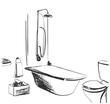 El banyo çekilmiş. İç kroki. Ana sayfa.