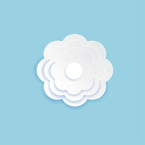 Paper Cut Flowers Vector — Stock Photo, Image