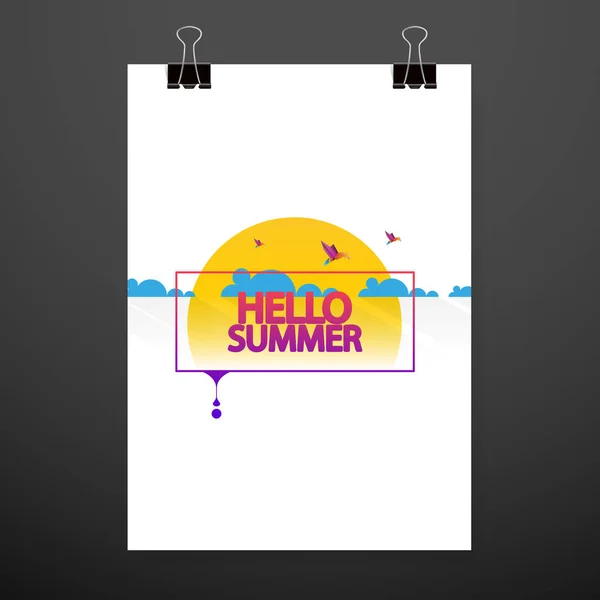 Banner de venda de verão — Vetor de Stock