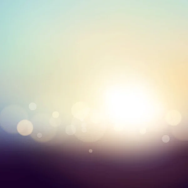 Blur Paisagem Brilhante Fundo Sol Design Abstrato Ilustração Vetorial — Vetor de Stock