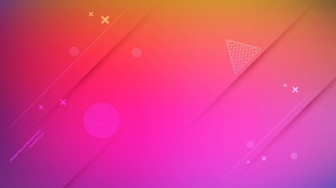 Geometrik renkli arka plan kopya alanı ile  