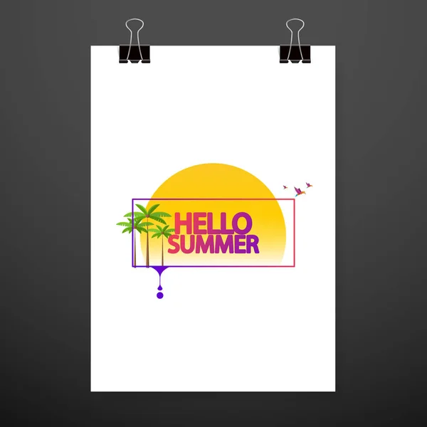 Sommersalg banner – Stock-vektor