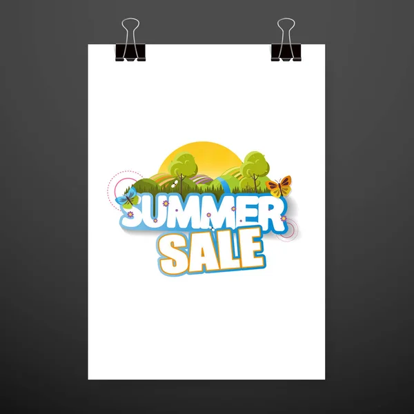 Sommar försäljning banner — Stock vektor