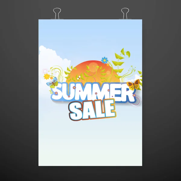 Sommar försäljning banner — Stock vektor