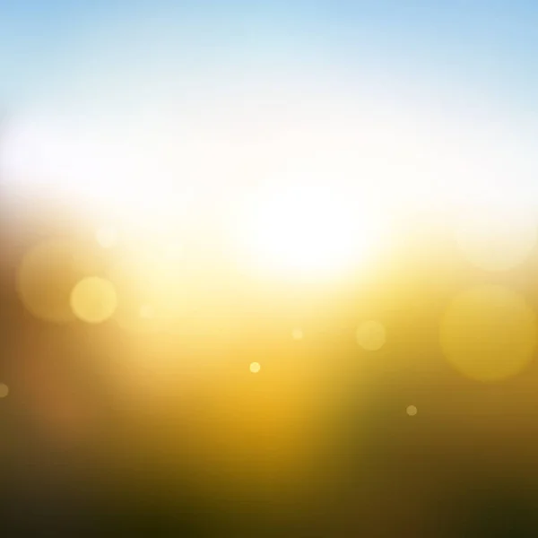 輝く太陽背景をぼかし 抽象的なデザイン ベクトル図 — ストックベクタ