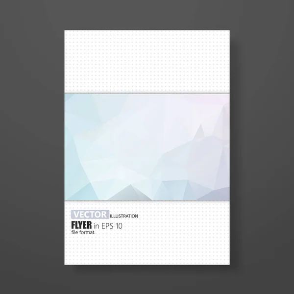 Abstract Modern Cover Report Brochure Flyer Design Template Geometric Triangular — Stock Vector