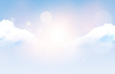 gökyüzü güneş arka plan parlayan ile. Soyut Tasarım. Vektör çizim