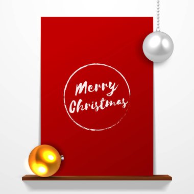 Vektör çizim. Noel arka plan evlenmek 