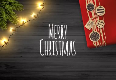 Vektör çizim. Noel arka plan evlenmek 