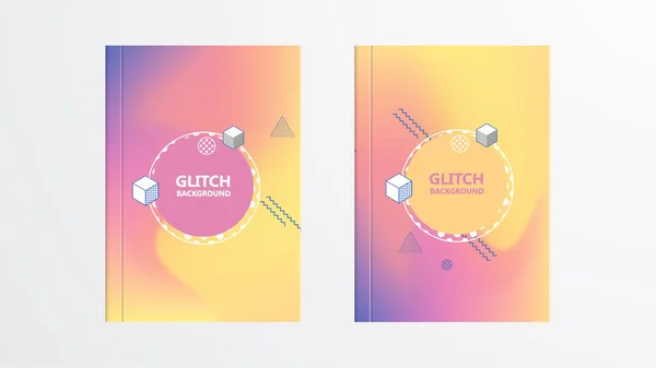 Geometriska glitch abstrakt bakgrund. — Stock vektor