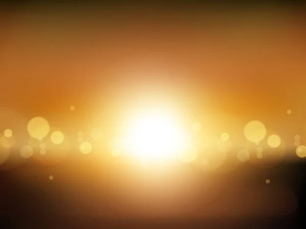 輝く太陽背景をぼかし 抽象的なデザイン ベクトル図 — ストックベクタ