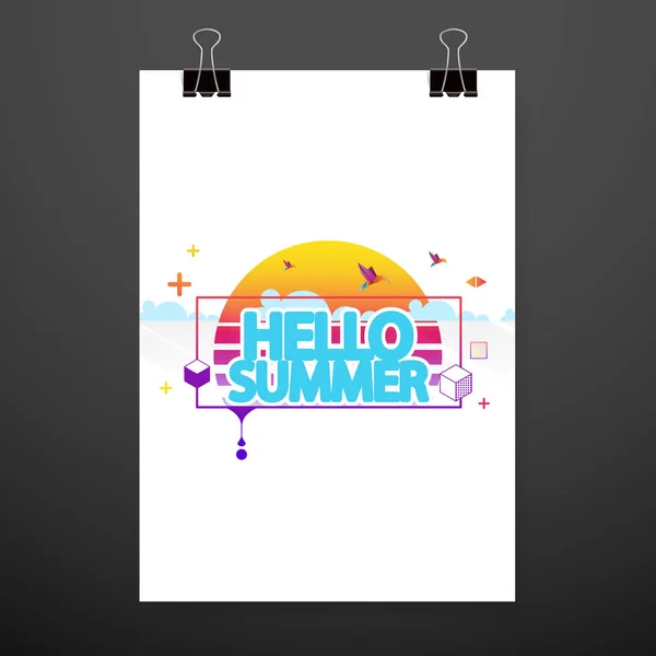 Summer sale banner — Stock Vector