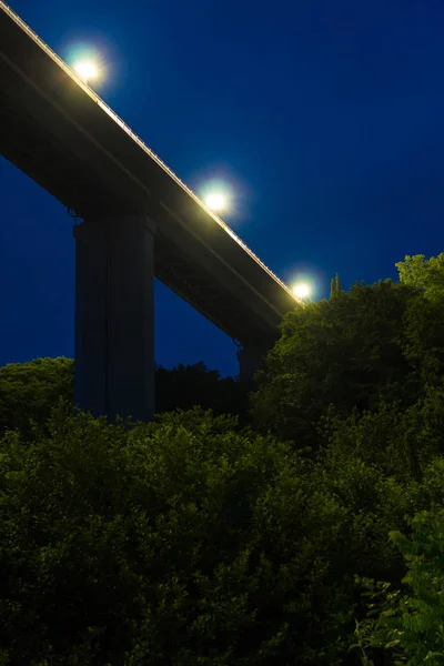 Low Hoekmening Van Overspanning Dragers Van Het Zubova Schel Viaduct — Stockfoto