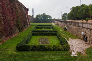 Barcelona, İspanya 'daki Montjuic kalesi