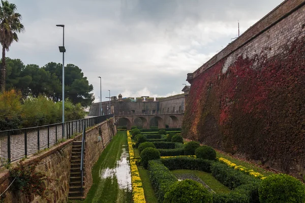 Kasteel Montjuic in Barcelona, Spanje — Stockfoto