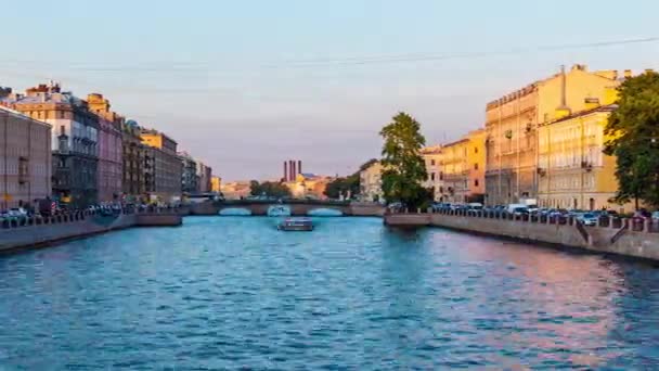 Vidéo Time Lapse Transition Jour Nuit Avec Mouvement Droite Gauche — Video