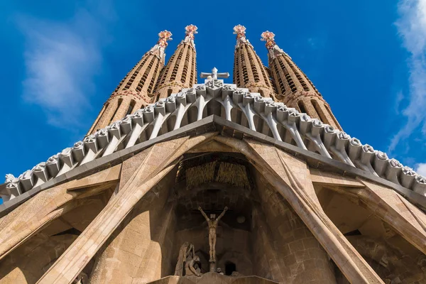 Chrám Expiatori de La Sagrada Familia, Barcelona, Španělsko — Stock fotografie