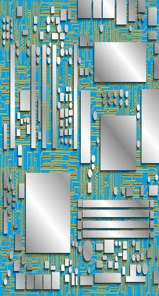 桌面壁纸智能手机 智能手机后墙的背景 矢量插图 — 图库矢量图片