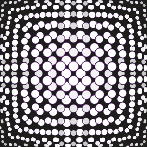 暗い表面に光の丸い斑点 抽象的な構成 ベクトル図 — ストックベクタ