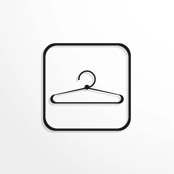 Percha Ropa Icono Del Vector — Vector de stock