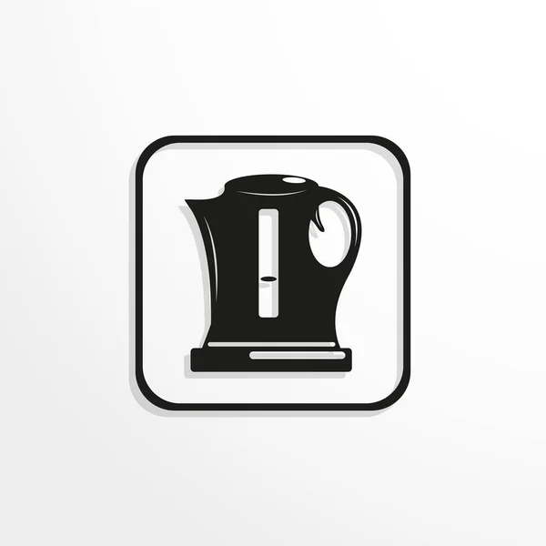 Electric Kettle Water Vector Icon — Stock Vector