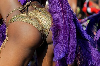 Toronto, Kanada - Ağustos 04: Masqueraders Toronto Karayip karnaval Grand Parade adlı sergi yer yer almak