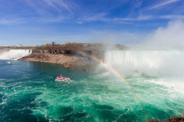 Niagara Falls adlı yaz zaman Kanada tarafında görüntülemek