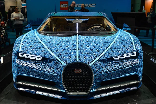 Toronto Canadá Febrero 2019 Presentación Lego Technic Bugatti Chiron Con — Foto de Stock