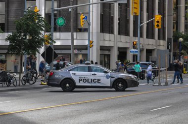 Toronto, ON, Kanada 20 Ağustos 2025: Toronto Polis Teşkilatı.