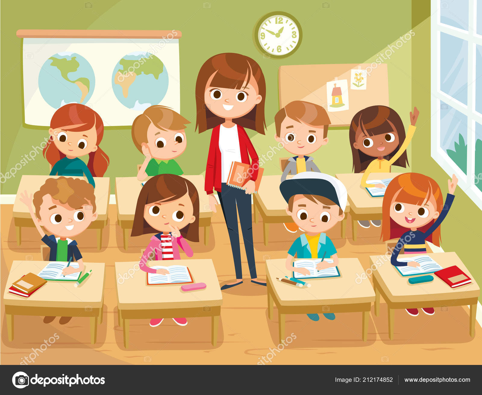 Clube Da Escola De Fotografia Ou Conjunto De Lições. Estudantes Lendo Para  Tirar Fotos, Royalty Free SVG, Cliparts, Vetores, e Ilustrações Stock.  Image 188623158