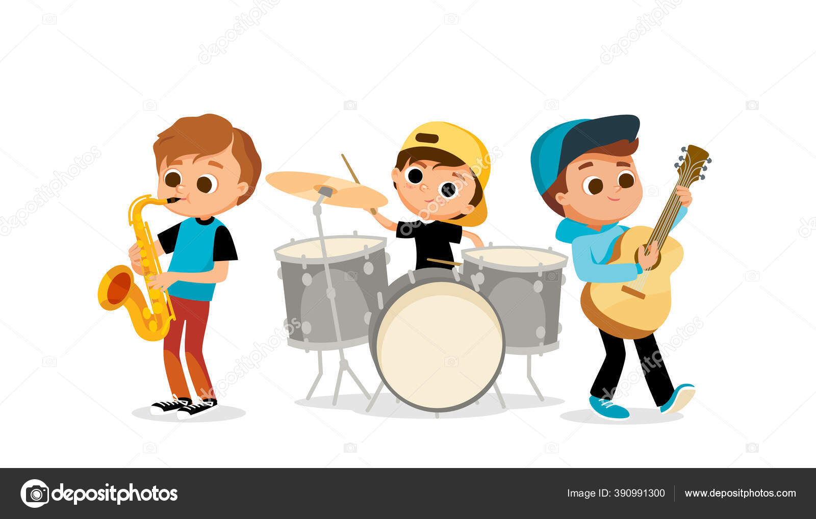 Child Music Band Children Playing Music Cartoon Kids Playing Musical Stock Vector Image by ©olga1818 #390991300 Child Music Band Children Playing Music Cartoon Kids Playing Musical Stock Vector Image by ©olga1818 #390991300