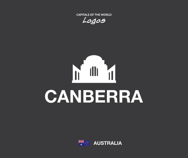 Logo Design Capital Canberra — Stock Vector