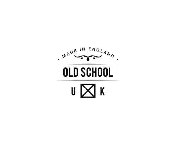 Logo Design Old School — Stock Vector