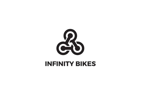 Diseño Del Logotipo Infinity Bikes — Vector de stock