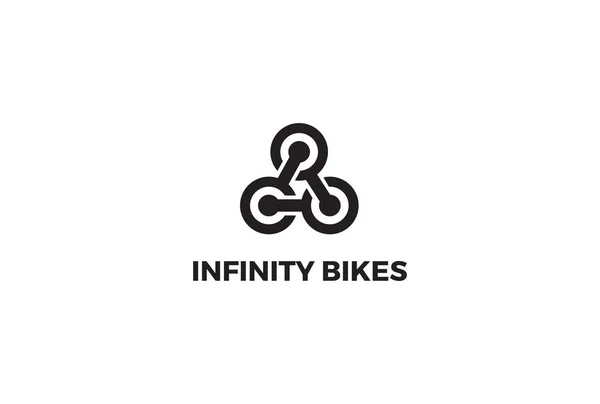 Logo Design Infinity Bikes lizenzfreie Stockvektoren