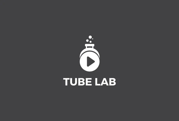 Diseño Del Logotipo Tube Lab — Vector de stock