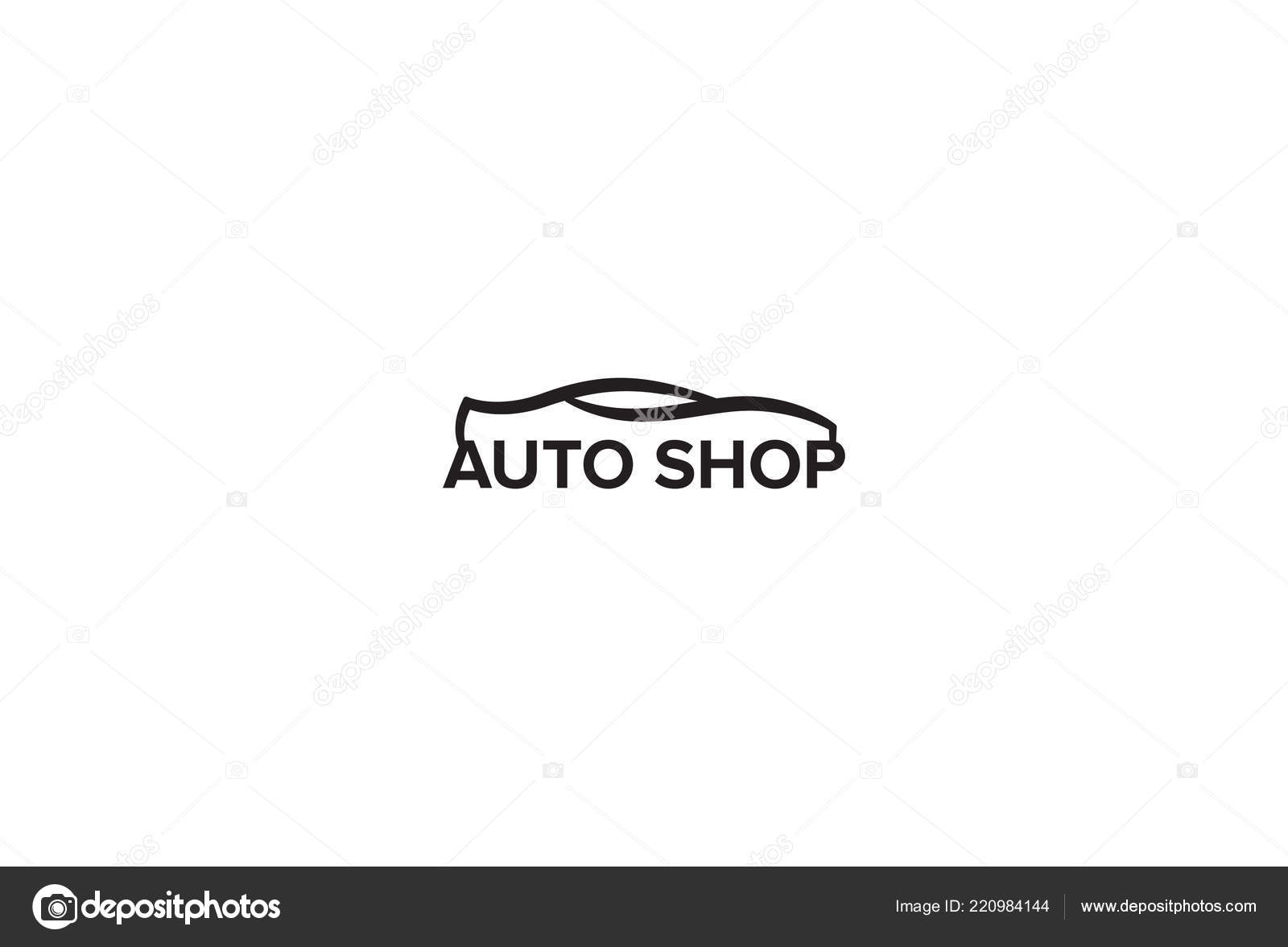 Car Wash Logo Ideas Logo Design Auto Shop Stock Vector