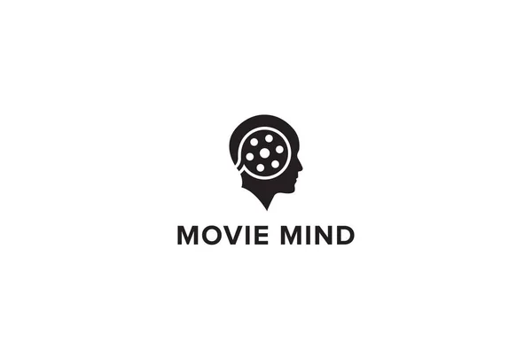 Логотип Дизайн Movie Mind — стоковый вектор