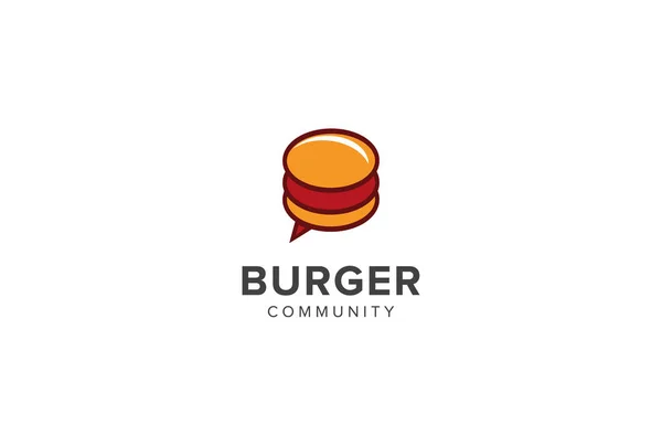 Projektowanie Logo Burger Wspólnoty — Wektor stockowy