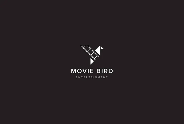 Logo Diseño Película Aves Ilustración De Stock