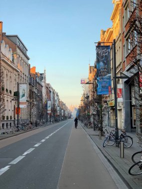 Sakin şehirde kış, Leuven, Belguim