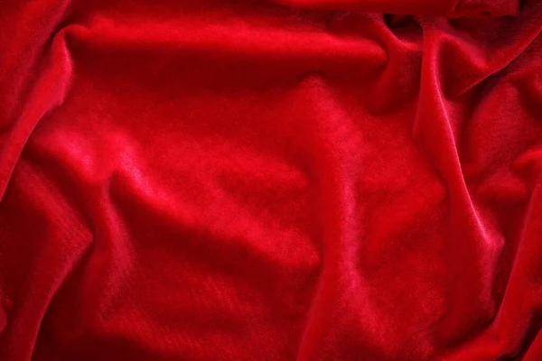 Beludru Sutra Merah Mendekat Tekstur Dan Latar Belakang — Stok Foto