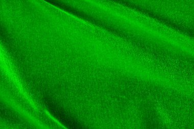 Yeşil ipek kadife, fotokopi alanı ile kapatın. Doku ve arkaplan
