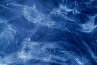 Mavi duman. Soyut arkaplan ve doku