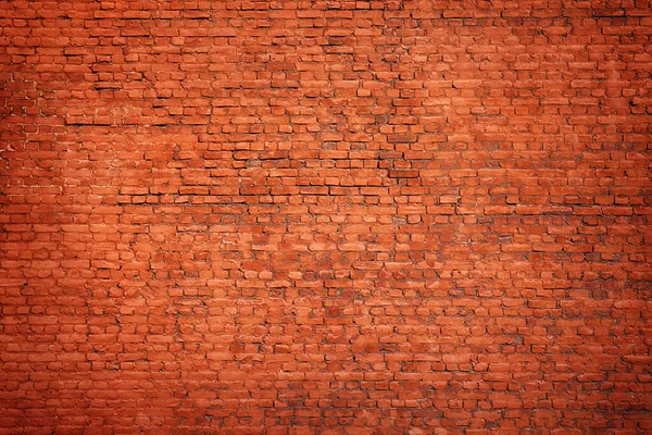 Большая Красная Кирпичная Стена Текстура Фон — стоковое фото