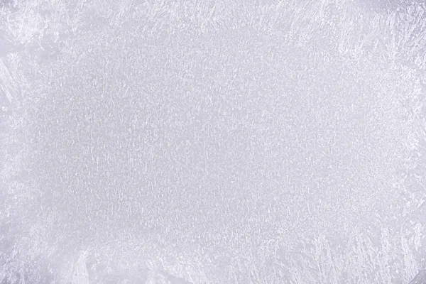 Fotokopi Alanı Olan Beyaz Buzlu Cam Buz Yüzeyi Doku Arkaplan — Stok fotoğraf