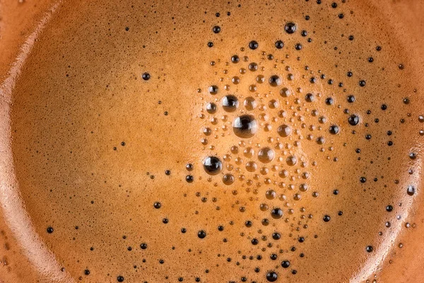 Schiuma Caffè Tazza Estrema Vicino Macro Texture Sfondo — Foto Stock