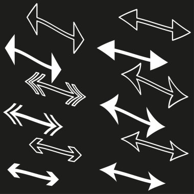 Yönlü ok deseni. Vektör hareket arkaplanı. Soyut işaret dokusu. Modern seyahat sembolü. EPS 10.